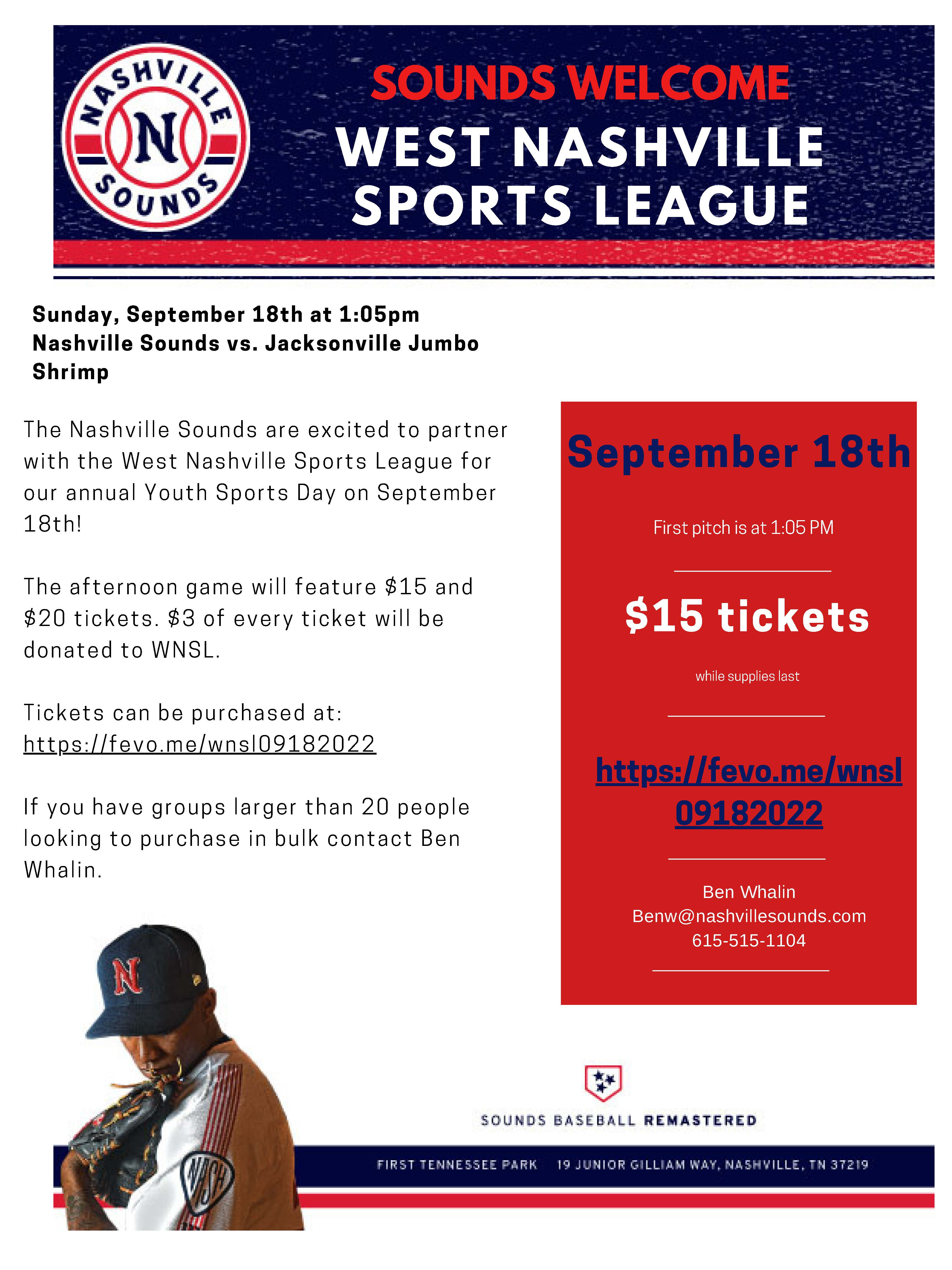 West Nashville Sports League > Sports > Baseball > Baseball